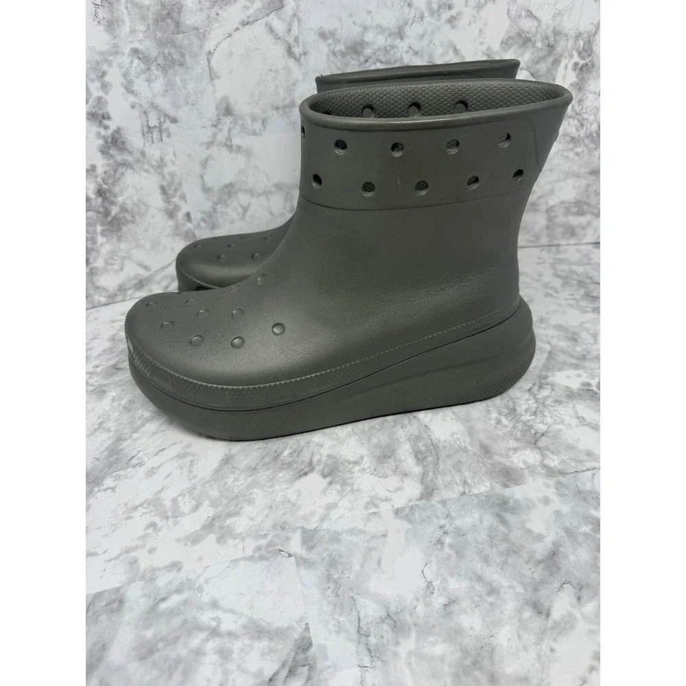 Rare Crocs‎ chunky platform Boot Sample Not For Resale green  M10 W12 Gorpcore